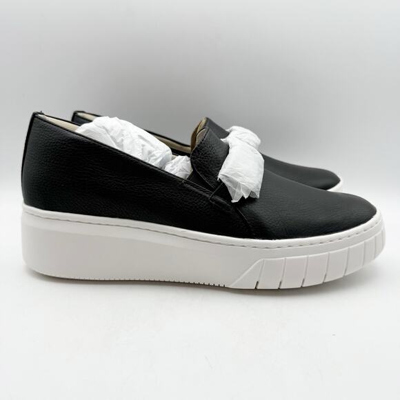 Naturalizer Womens Daphne Sneakers US 12M EU 43 Black Leather Slip on Casual NIB - Picture 3 of 13